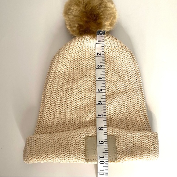 Love Your Melon Neutral Knit Pom Beanie - Picture 8 of 8